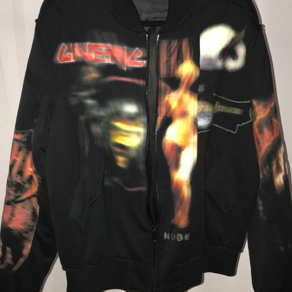 Men’s Givenchy Heavy Metal Print Bomber Jacket XL - Picture 5 of 5